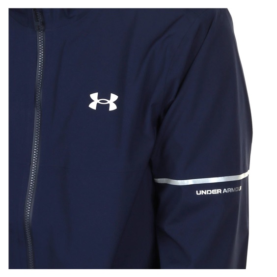 Under Armour Drive Rain męska kurtka wodoodporna, midnight navy/metallic silver
