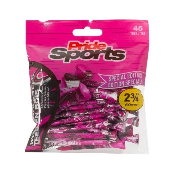 PrideSports Pride Sports Special Edition Paint Splatter Tees 45 szt., 69 mm, neon różowy/czarny