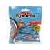 Pride Sports Special Edition Paint Splatter drewniane tee golfowe, 69mm, 45szt., niebieski/pomarańczowe
