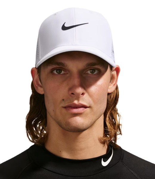 Nike Rise unisex czapka z daszkiem, biała