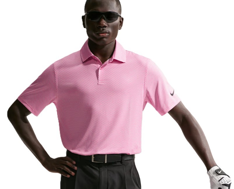 Nike Velocity Dri-FIT męskie polo, pink foam/peony/black