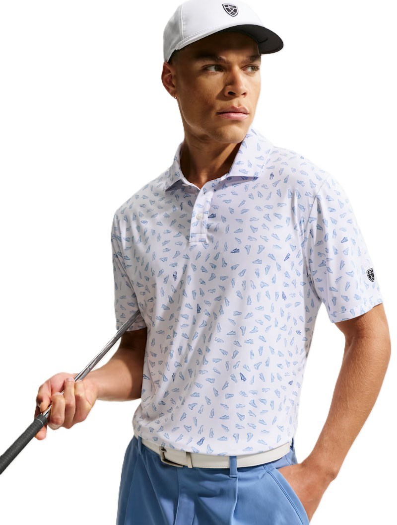 Nike Par męskie polo, white/work blue