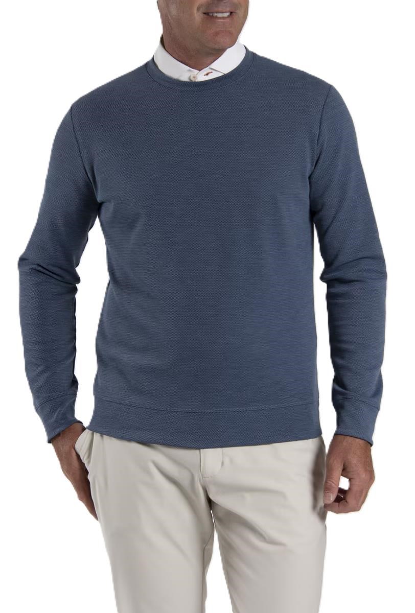KJUS Essentials Crew Neck męska bluza, riverbank/atlanta blue