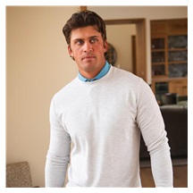 KJUS Essentials Crew Neck męska bluza, riverbank/atlanta blue