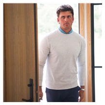 KJUS Essentials Crew Neck męska bluza, riverbank/atlanta blue