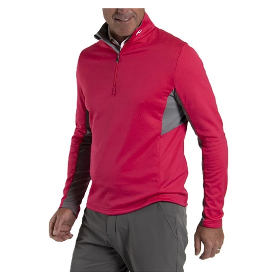 KJUS Hydraulic Midlayer Half-Zip męska bluza, rhubarb/pewter