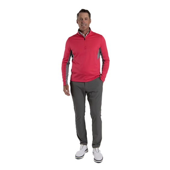 KJUS Hydraulic Midlayer Half-Zip męska bluza, rhubarb/pewter