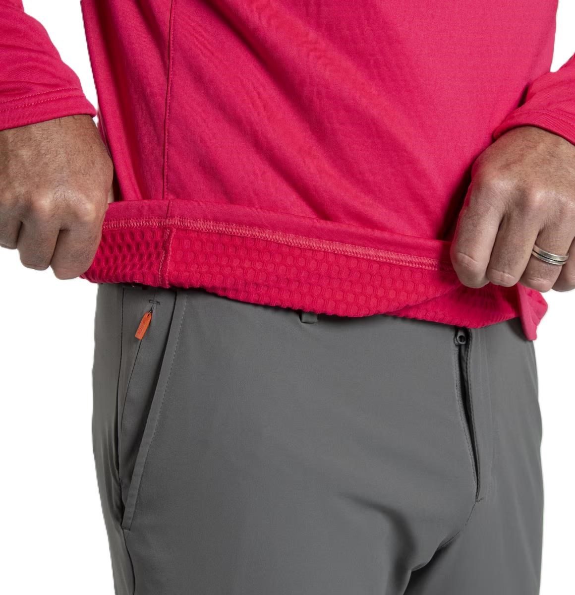 KJUS Hydraulic Midlayer Half-Zip męska bluza, rhubarb/pewter