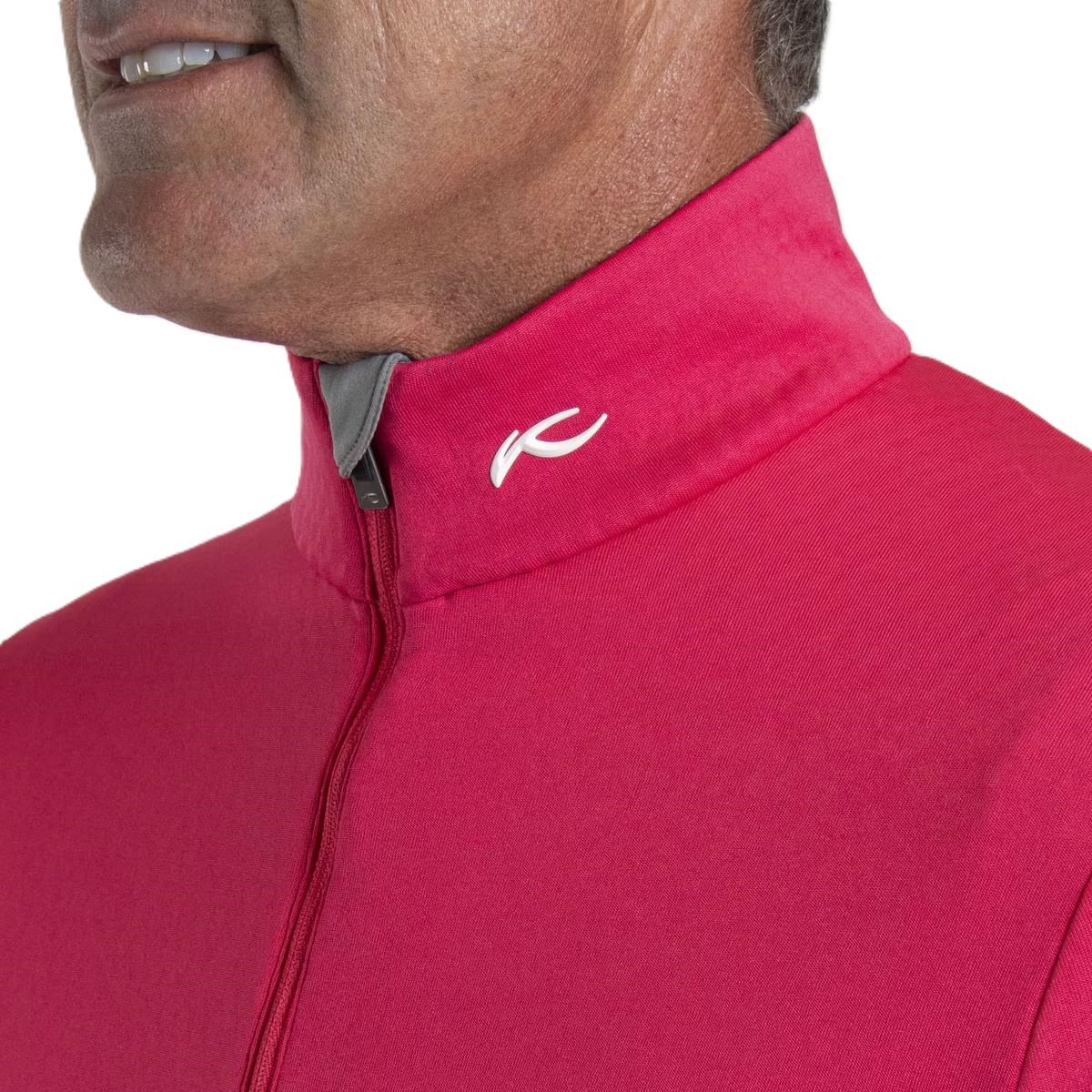 KJUS Hydraulic Midlayer Half-Zip męska bluza, rhubarb/pewter