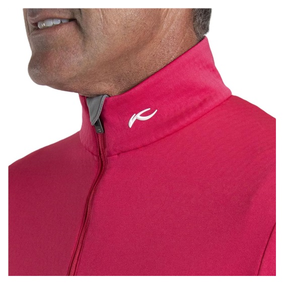 KJUS Hydraulic Midlayer Half-Zip męska bluza, rhubarb/pewter