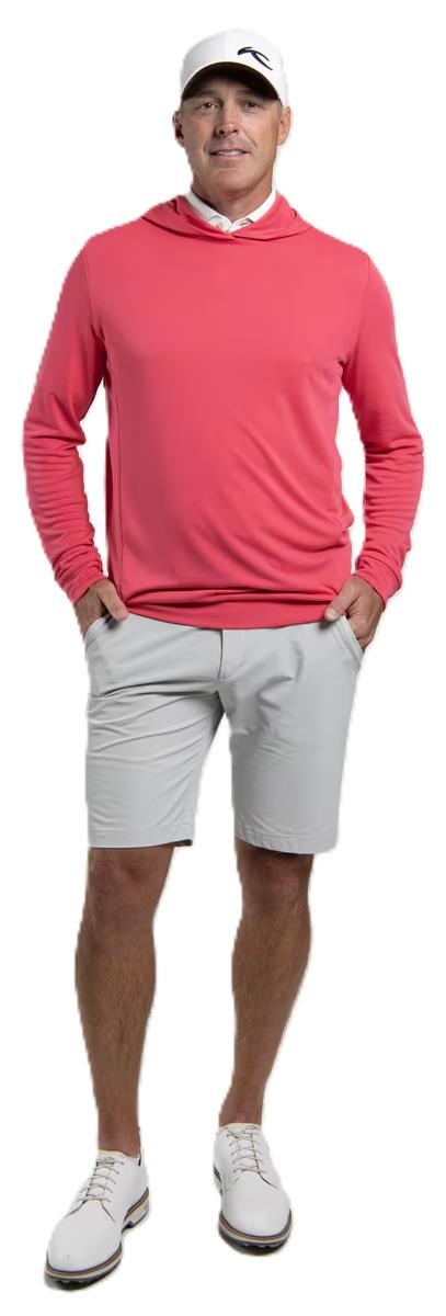 KJUS Kallen Hooded Midlayer męska bluza, rhubarb