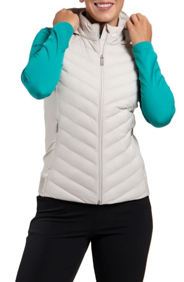 KJUS Sundance Hooded Gilet damska kamizelka, oyster