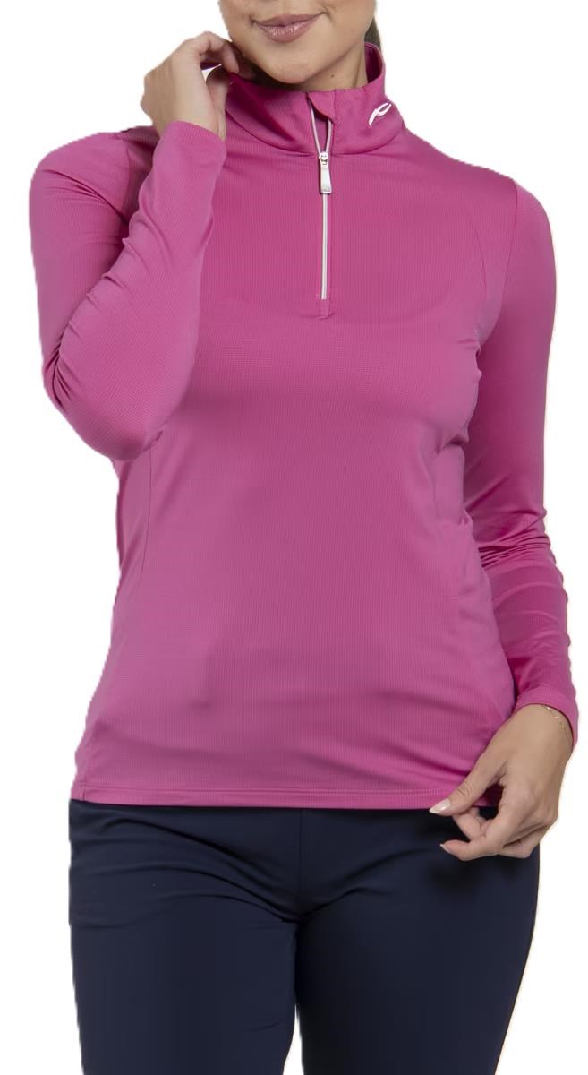 KJUS Collagen Midlayer Half-Zip bluza damska, peony