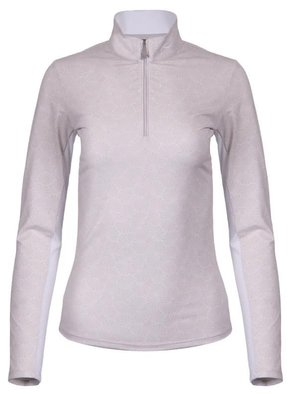 KJUS Sunshine Printed Half-Zip bluza damska, oyster/white