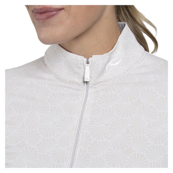 KJUS Sunshine Printed Half-Zip bluza damska, oyster/white