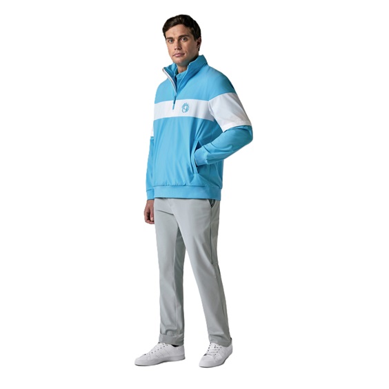 Callaway Modern Traveler Half Zip Convertible męska kurtka, blue bossom