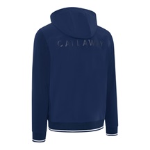 Callaway Mid Century Mixed Media Hooded 1/4 Zip męska bluza, medieval blue