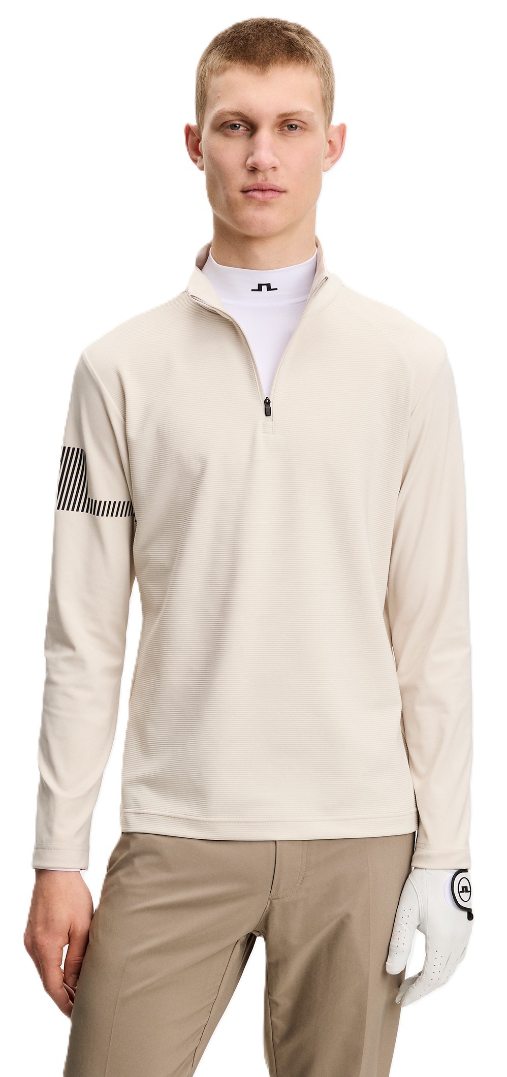 J.Lindeberg Heath Strike Mid Layer męska bluza, moonbeam