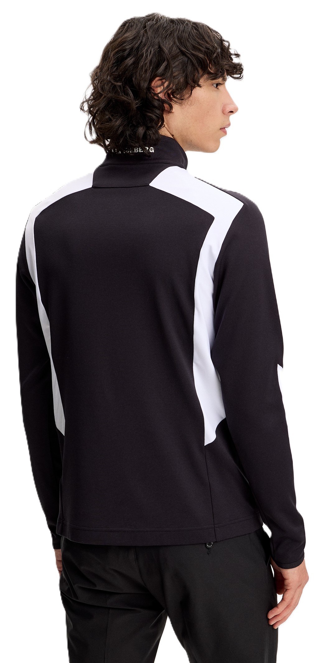 J.Lindeberg Lukas Quarter Zip Mid Layer męska bluza, czarna