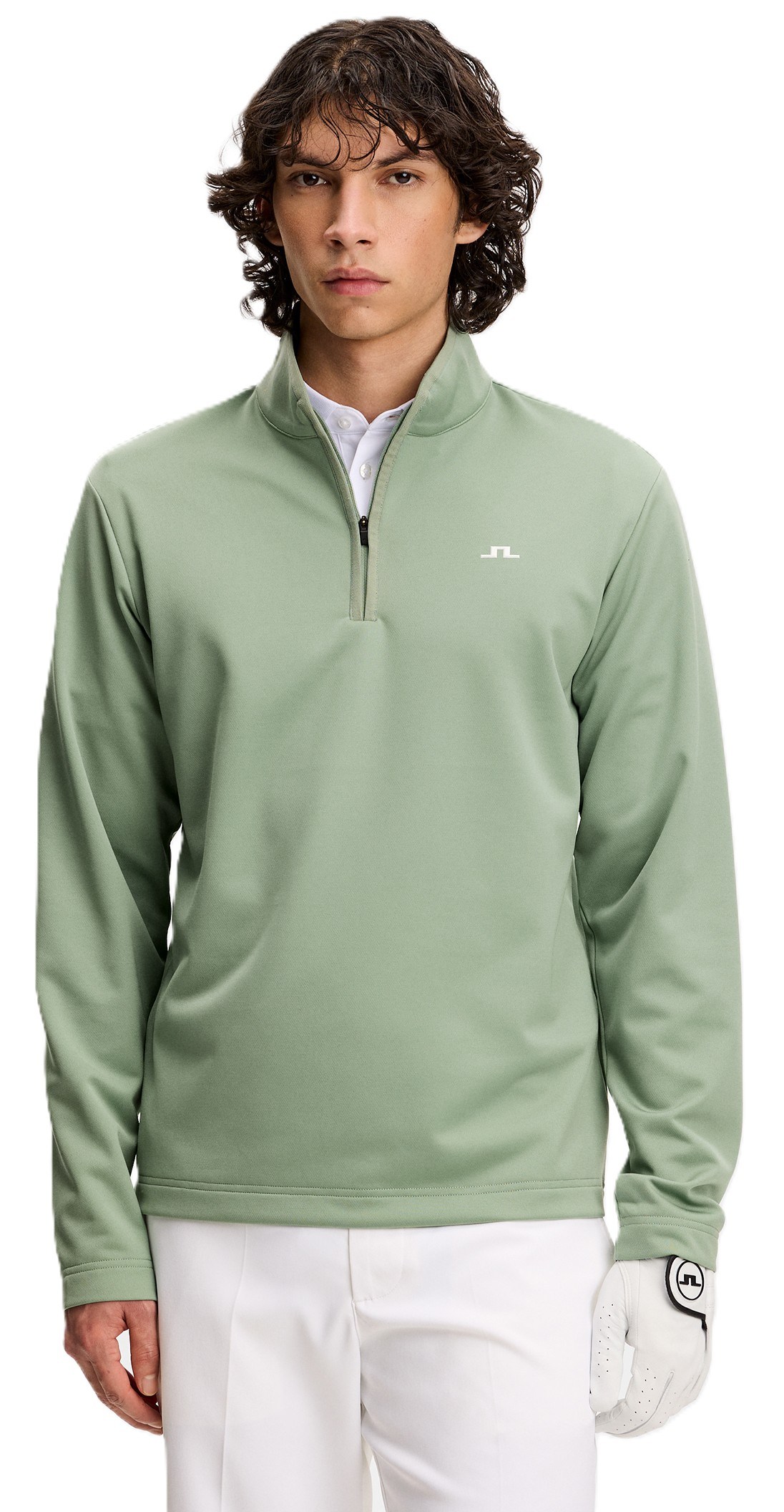 J.Lindeberg Clide Quarter Zip Mid Layer męska bluza, hedge green