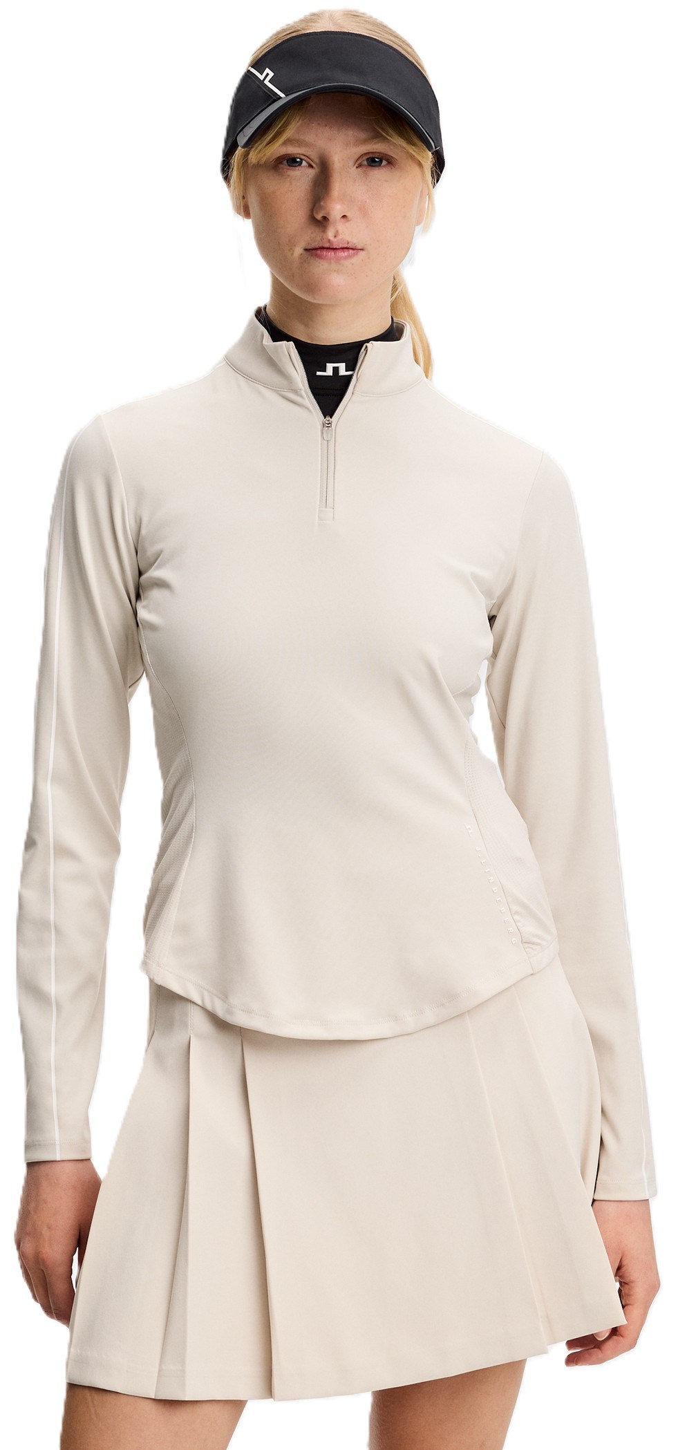 J.Lindeberg Adiola Quarter Zip Mid Layer bluza damska, moonbeam