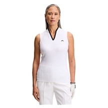 J.Lindeberg Mila Sleeveless damskie polo, białe