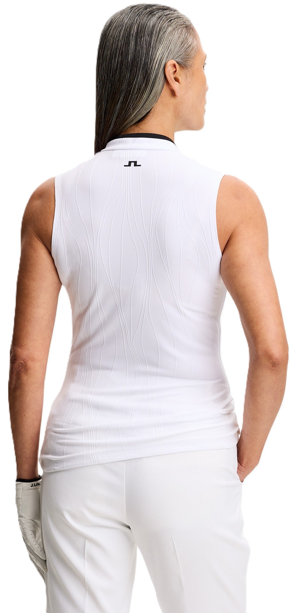 J.Lindeberg Mila Sleeveless damskie polo, białe