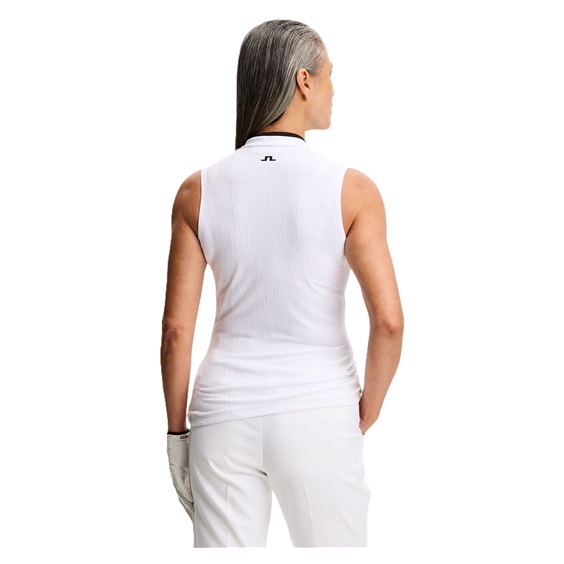 J.Lindeberg Mila Sleeveless damskie polo, białe