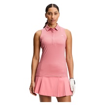 J.Lindeberg Dena Print damskie polo, bridge stack rose