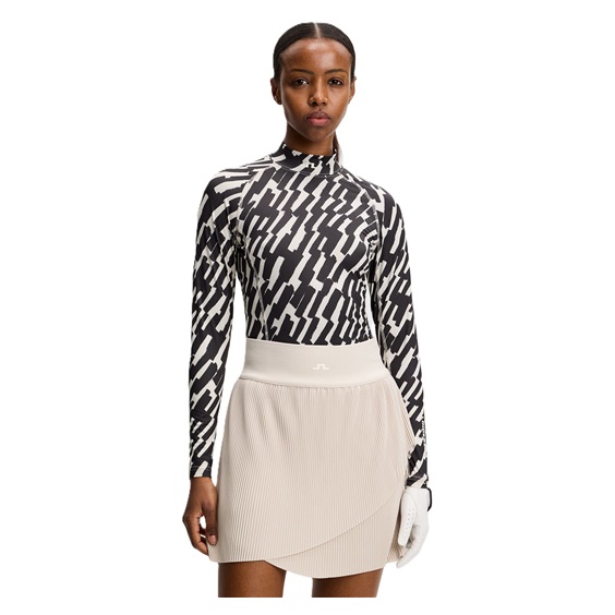 J.Lindeberg Ella Print Soft Compression top damski, oak moonbeam