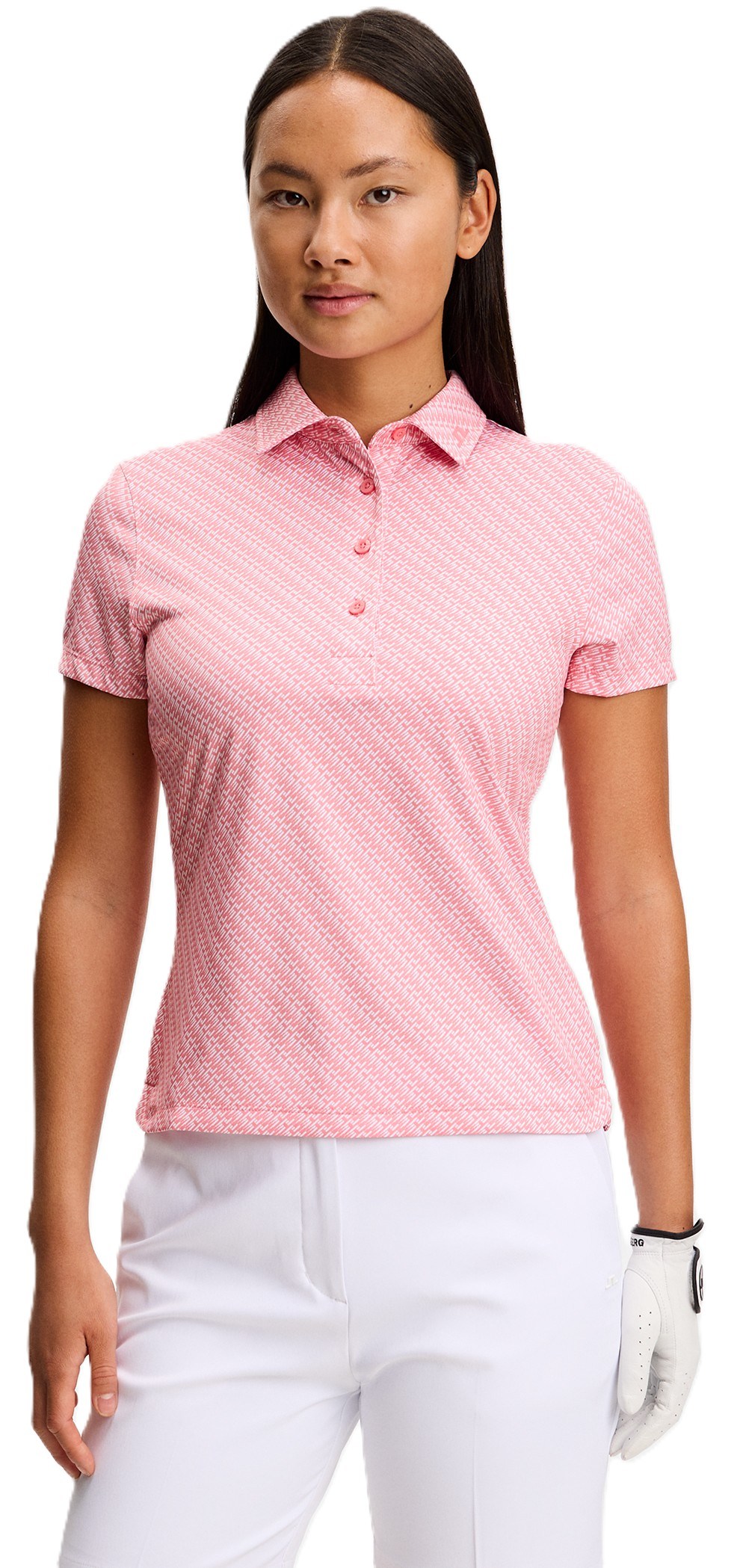 J.Lindeberg Caitlyn damskie polo, flight bridge flamingo
