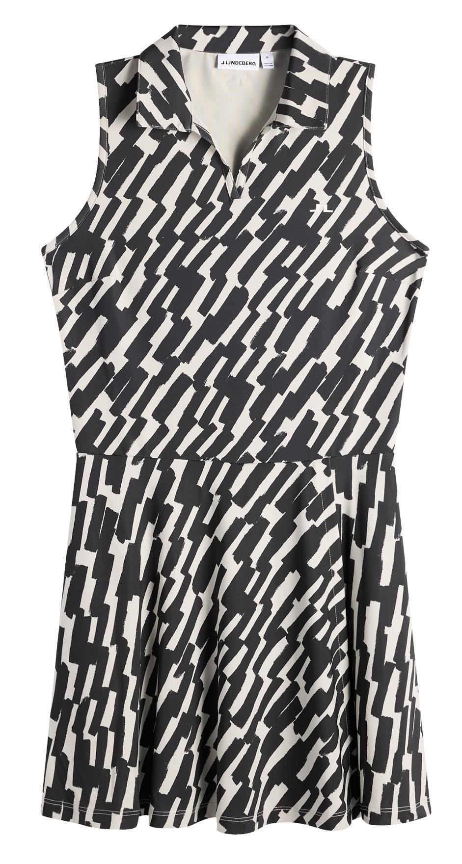 J.Lindeberg Dana Printed sukienka golfowa, oak moonbeam