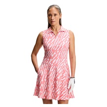 J.Lindeberg Dana Printed sukienka golfowa, oak flamingo