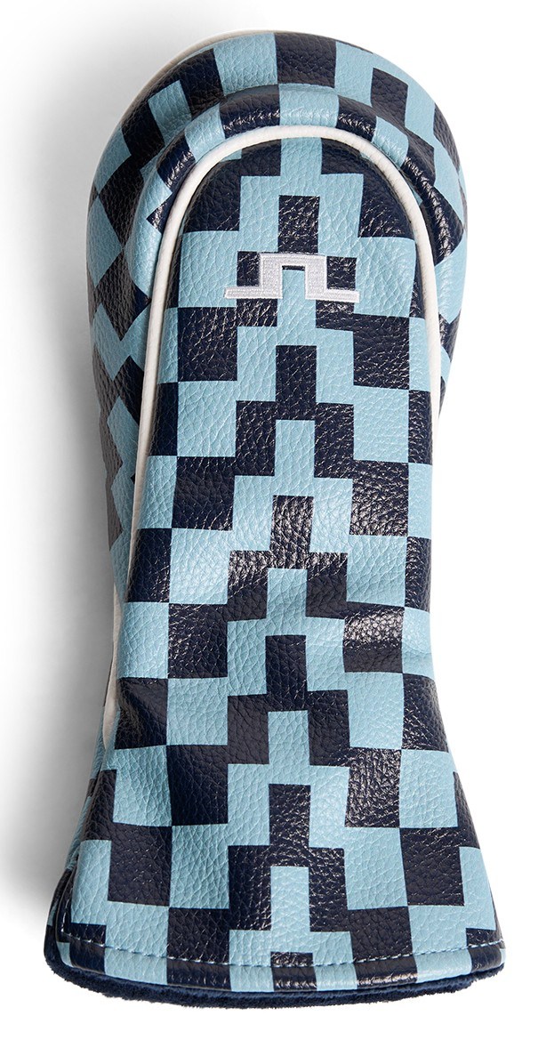 J.Lindeberg Fairway Printed Headcover, bridge stack forget navy