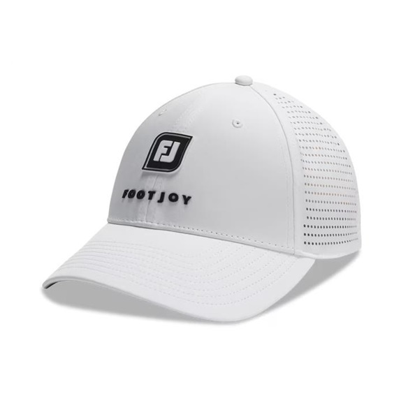 FootJoy Perforated Trucker męska czapka z daszkiem, biała