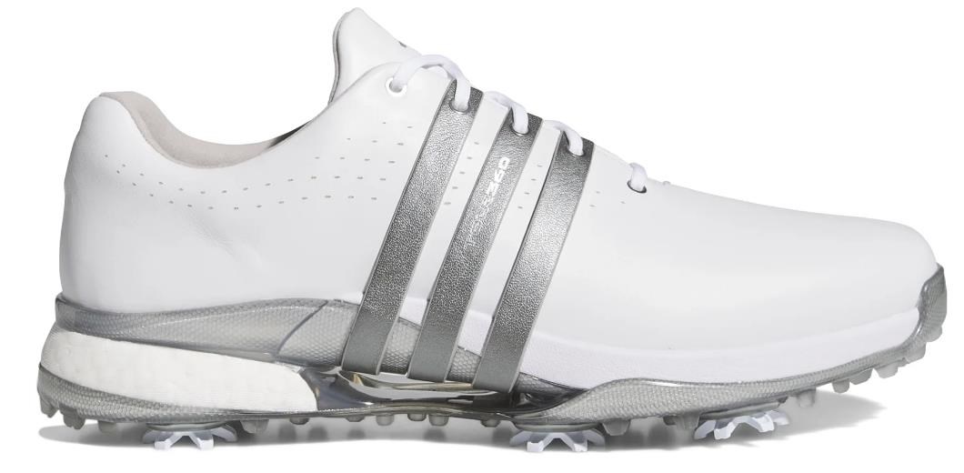Adidas Tour360 24 męskie buty golfowe, white/iron metal/silver