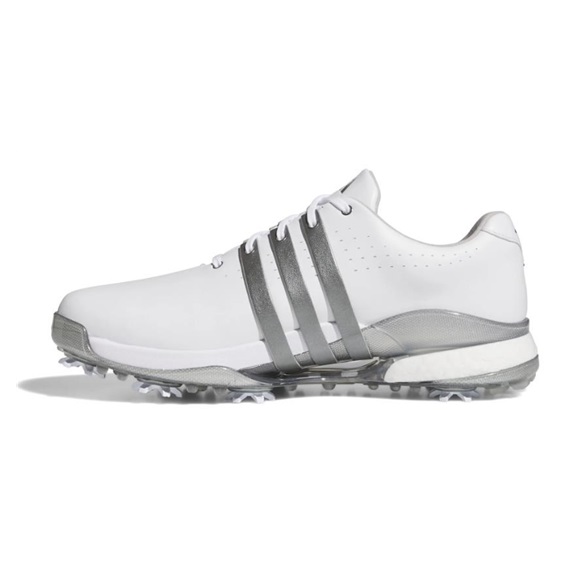 Adidas Tour360 24 męskie buty golfowe, white/iron metal/silver