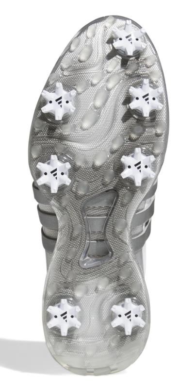Adidas Tour360 24 męskie buty golfowe, white/iron metal/silver