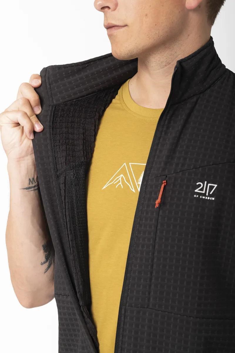 2117 of Sweden Mellom 3D Softshell męska kamizelka, czarna