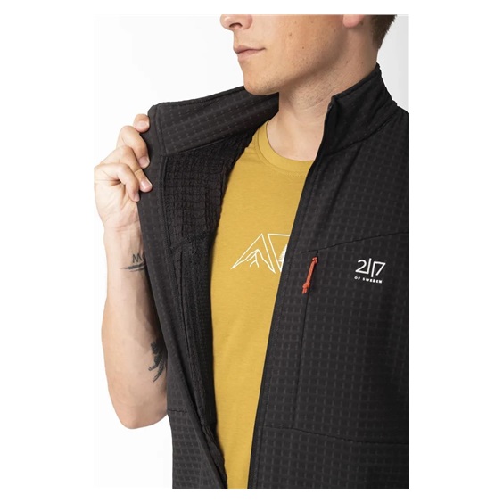 2117 of Sweden Mellom 3D Softshell męska kamizelka, czarna