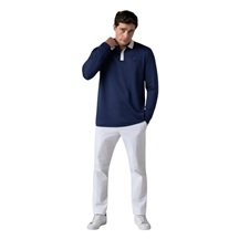 Callaway Mixed Medai Legacy Colection Longsleeve Blocked męskie polo, granatowe