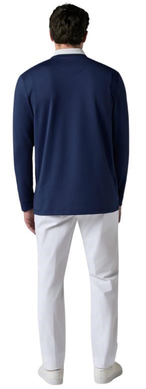 Callaway Mixed Medai Legacy Colection Longsleeve Blocked męskie polo, granatowe