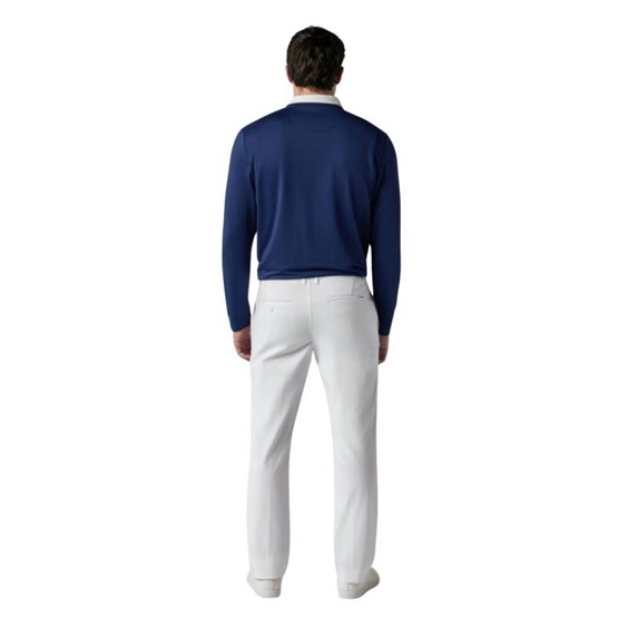 Callaway Legacy Collection Flat Front with elastic rib piecing at waist spodnie męskie, białe