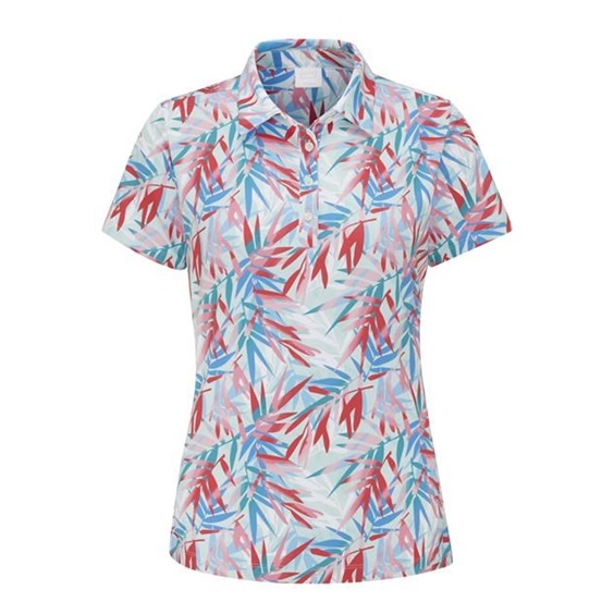 Ping  Aeria Printed damskie polo, tropic retreat