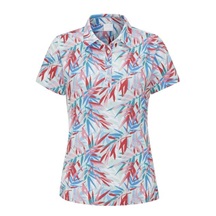 Ping  Aeria Printed damskie polo, tropic retreat