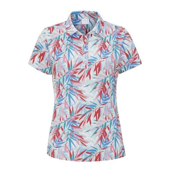 Ping  Aeria Printed damskie polo, tropic retreat