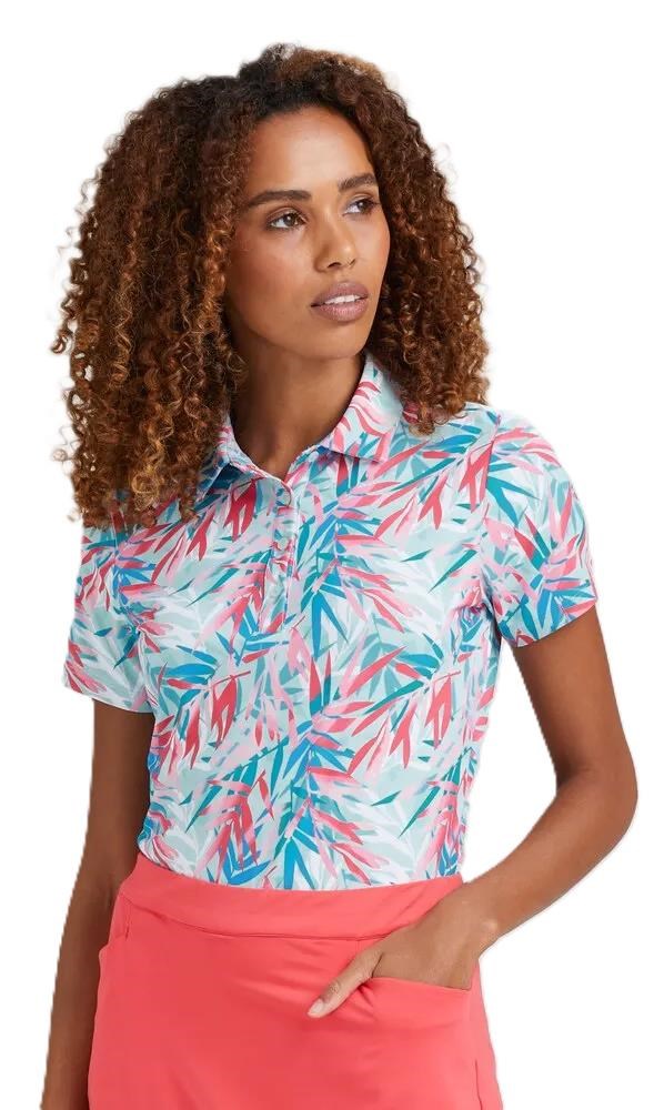 Ping  Aeria Printed damskie polo, tropic retreat