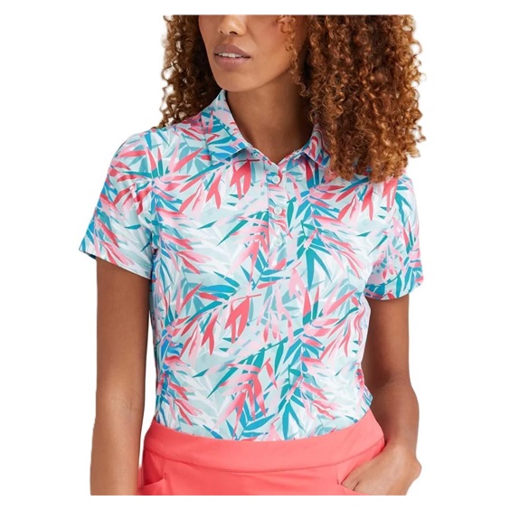 Ping  Aeria Printed damskie polo, tropic retreat