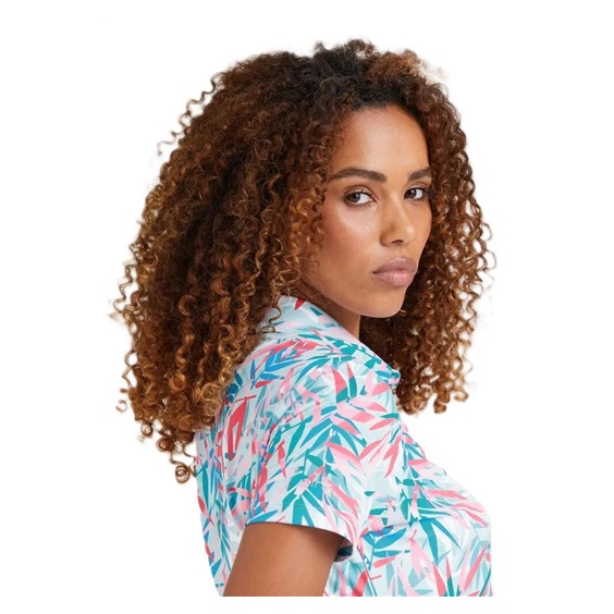 Ping  Aeria Printed damskie polo, tropic retreat