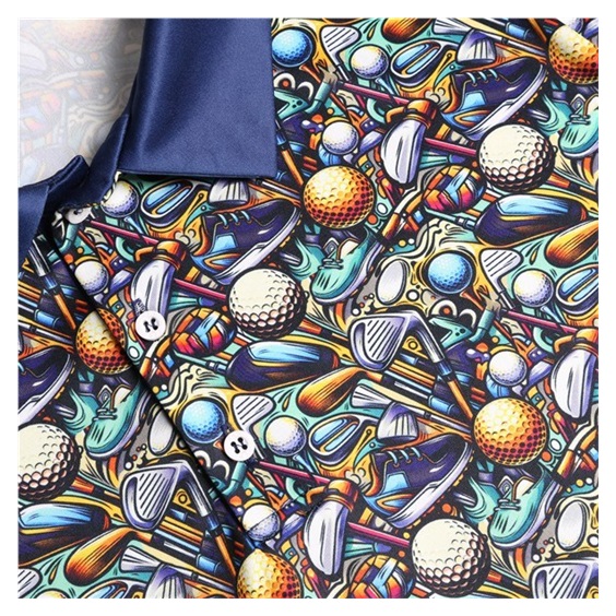 Fashion Sports Wear Bergen męskie polo, navy/green